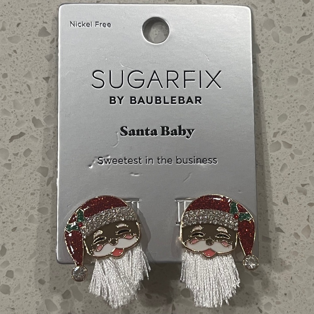 Sugarfix by Baublebar Christmas Santa Baby Earrings